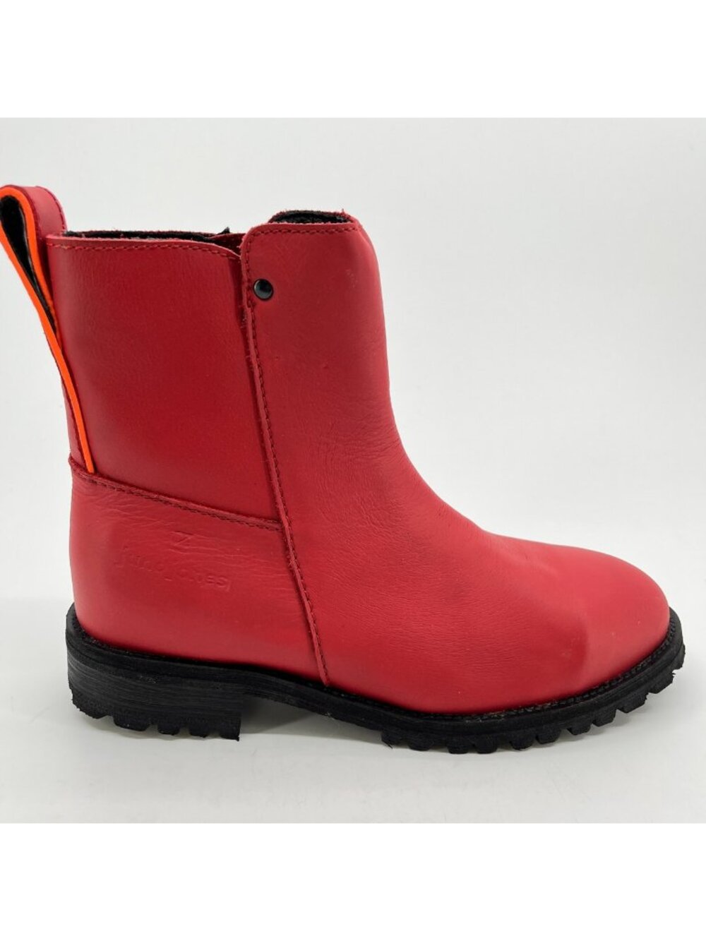 Juno Jones Meti II Womens Size 9.5 Red Black Leather Steel Toe Safety Work Boots